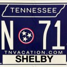 Tennessee License Plate (BDN 7134)