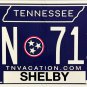 Tennessee License Plate (BDN 7134)