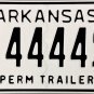 Arkansas Permanent Trailer License Plate (AB 444498)