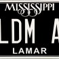 Mississippi "Blackout" License Plate (ALDM AZ)