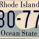 2015 Rhode Island License Plate (580-771)
