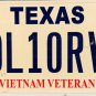 Texas Vietnam Veteran License Plate (DL10RV)