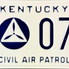 Kentucky Civil Air Patrol License Plate (P 072)