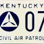 Kentucky Civil Air Patrol License Plate (P 072)