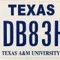Texas - Texas A & M University License Plate (DB83HR)