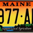 2018 Maine Support Local Agriculture License Plate (977-ANJ)