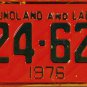 1976, 1977, 1978 Canada: New Foundland and Labrador License Plate (C24-621)