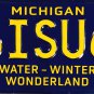 Michigan Water-Winter Wonderland Vanity License Plate (SISU6)