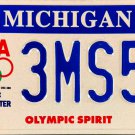 2007 Michigan Olympic Spirit License Plate (3MS56)