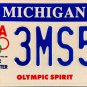 2007 Michigan Olympic Spirit License Plate (3MS56)