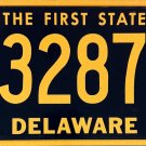2021 Delaware License Plate (432877)