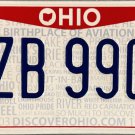 2014 Ohio License Plate (FZB 9902)