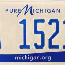 2014 Michigan License Plate (DA 15211)