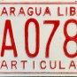 Nicaragua License Plate (ZA0785)