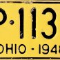 1948 Ohio License Plate (P-1131)