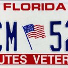 1990 Florida Salutes Veterans License Plate (DCM 523)