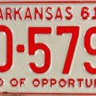 1961 Arkansas License Plate (30-5799)