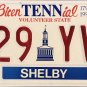 2000 Tennessee License Plate (029 YVT)