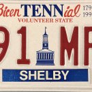 1997/1998/2000 Tennessee License Plate (191 MFH)