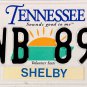 2001 Tennessee License Plate (HWB 892)
