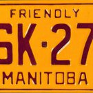 1976 Canada: Manitoba License Plate (ESK-272)