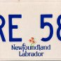 2011 Canada: Newfoundland and Labrador License Plate (HRE 588)