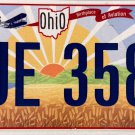 2025 Ohio License Plate (JUE 3583)