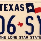 Texas "Big Flag" License Plate (G06 SYH)