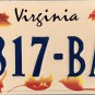 1999 Virginia "Leaves" License Plate (7317-BAC)
