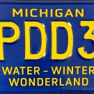 2023 Michigan Water-Winter Wonderland License Plate (2PDD35)