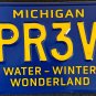 2024 Michigan Water-Winter Wonderland License Plate (IPR3VL)