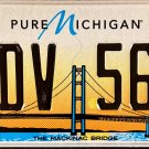 2023 Pure Michigan Mackinac Bridge License Plate (BDV 561)