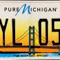 2025 Pure Michigan Mackinac Bridge License Plate (DYL 055)
