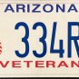 2017 Arizona Veteran License Plate (334R5)