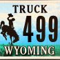 2014 Wyoming Truck License Plate (1  49935)