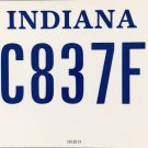 2021 Indiana Wheelchair License Plate (C837FJ)