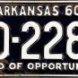1960 Arkansas License Plate (20-2284)