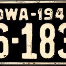 1946 Iowa License Plate (56-1839)