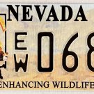 2021 Nevada Enhancing Wildlife License Plate (EW 0687)
