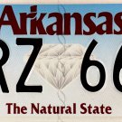 2025 Arkansas License Plate (ARZ 66F)
