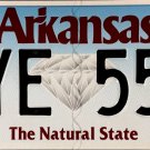 2025 Arkansa License Plate (AYE 55R)