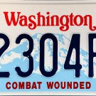 2000 Washington Combat Wounded Purple Heart License Plate (2304PH)