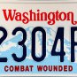 2000 Washington Combat Wounded Purple Heart License Plate (2304PH)