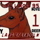 1995 Illinois Special Event License Plate: Pope County Deer Festival (123)