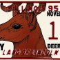 1995 Illinois Special Event License Plate: Pope County Deer Festival (123)