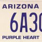 2017 Arizona Purple Heart License Plate (6A30)