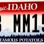 2021 Idaho License Plate (8B MM159)