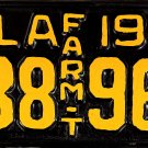 1942 Oklahoma Farm Truck License Plate (238-967)