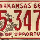 1966 Arkansas License Plate (25-3470)