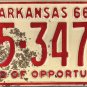 1966 Arkansas License Plate (25-3470)